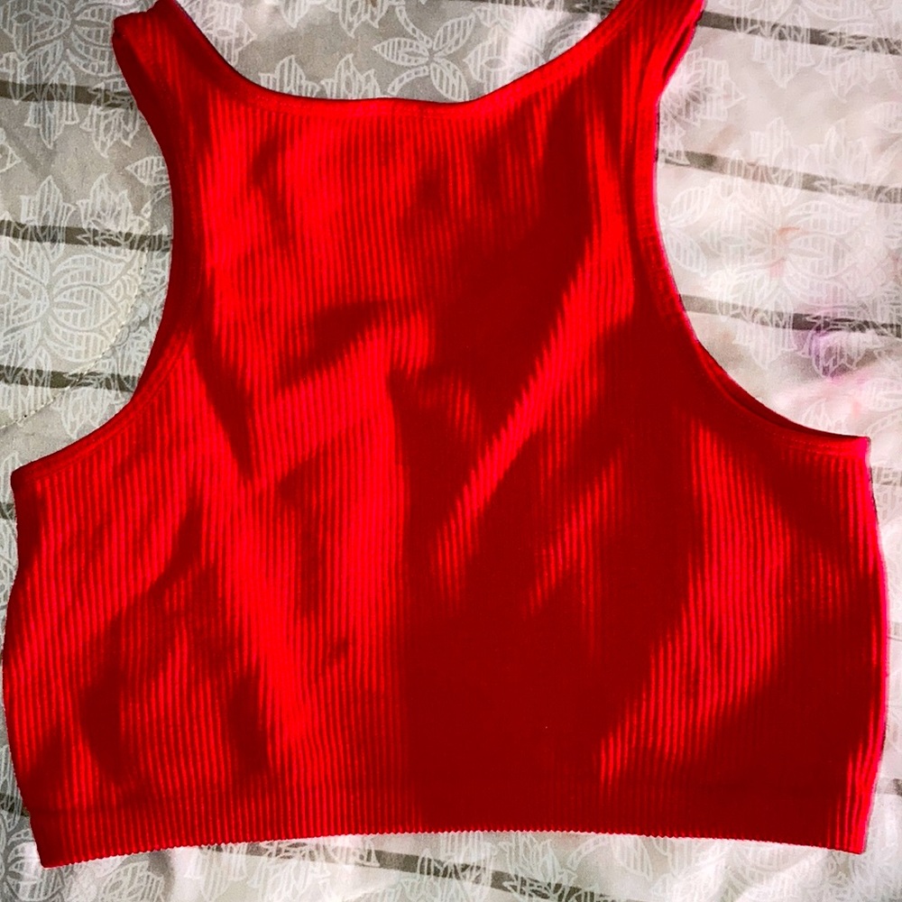 I am selling a red crop top in good condition!!